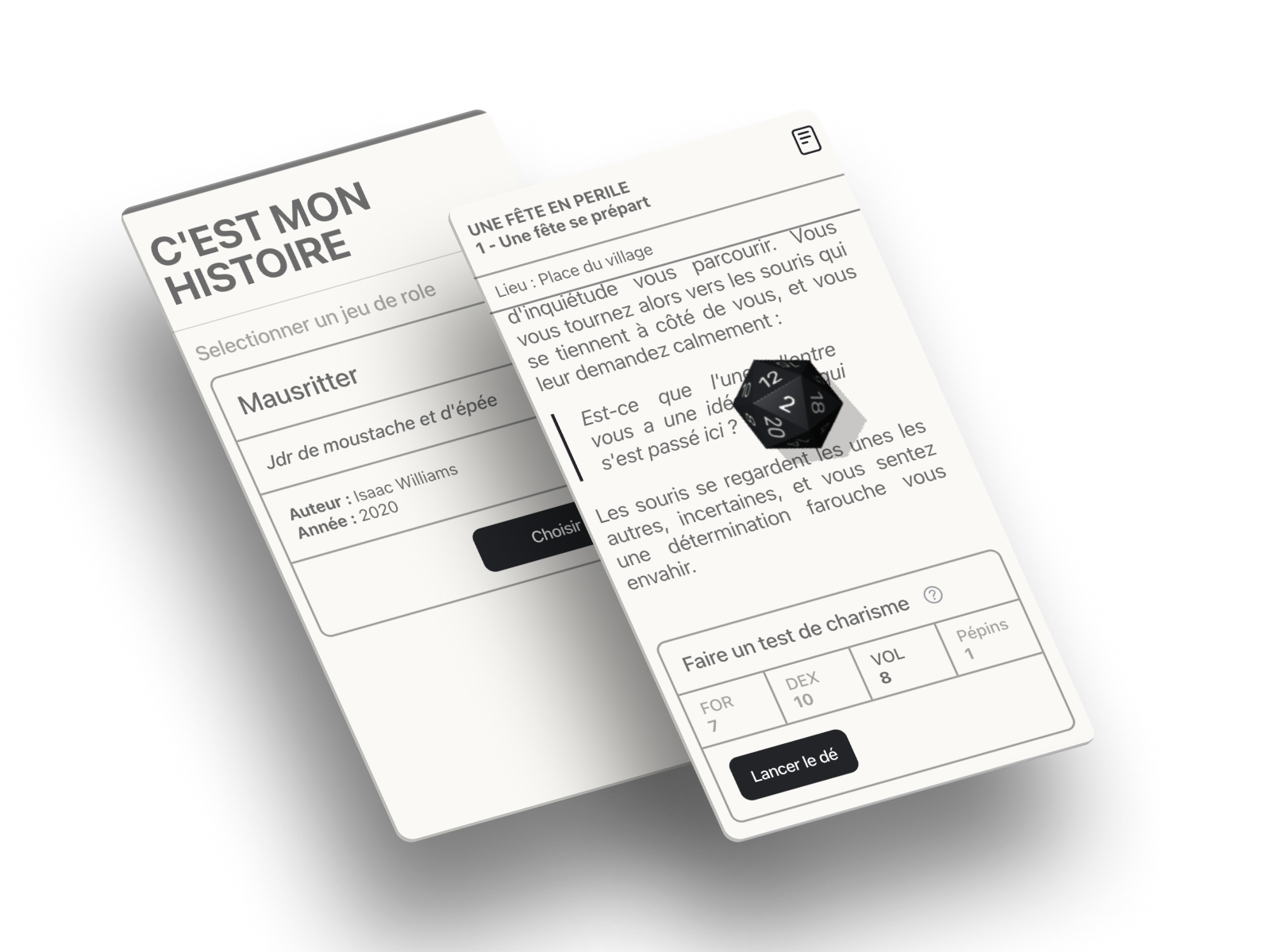 JDR solidaire : C'est mon Histoire